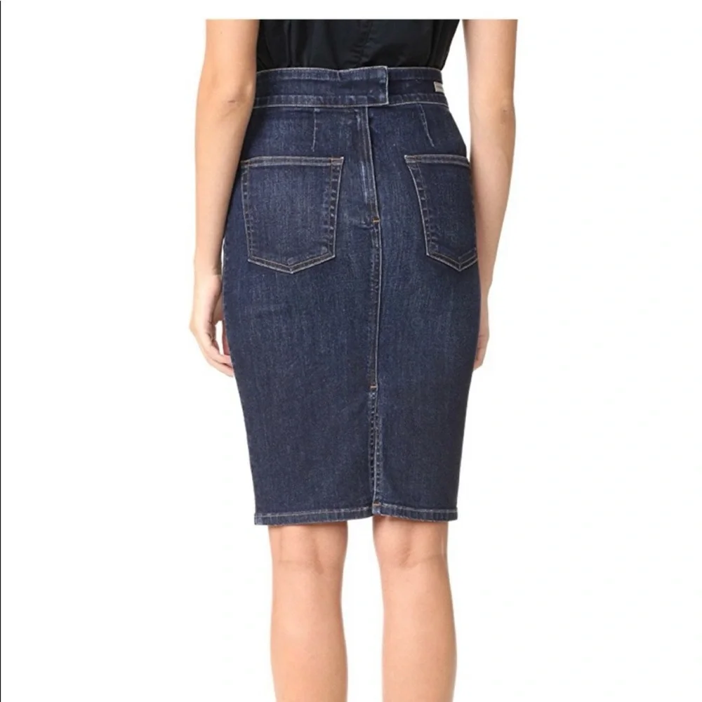 Citizens of Humanity Karmen Pencil Denim Skirt Women’s 25 Blue Dark Wash Career - Picture 2 of 16